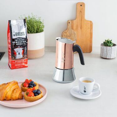 Еспресо-машина Bialetti Venus Induction - нержавіюча сталь, 6 чашок, бронзовий колір