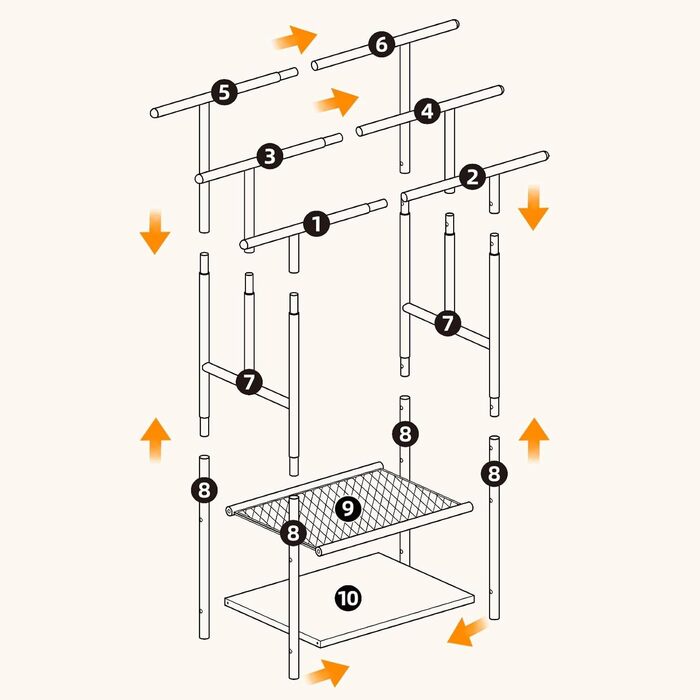 HOOBRO Стійка для рушників з 3 перекладинами, 2 полиці, для ванної кімнати, коричнево-чорна