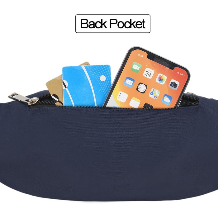 Чоловіча та жіноча поясна сумка-рюкзак для туризму, фітнесу, велосипеду, спорту та відпочинку (D1-темно-синій)