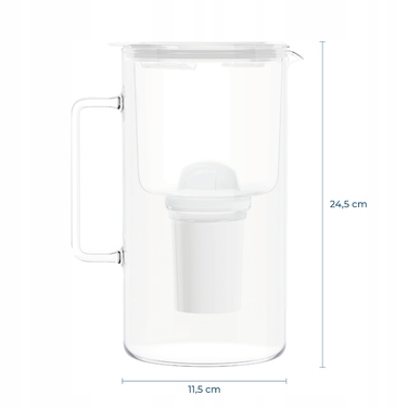 Скляний фільтр-віддін Wessper D4 Borosilicate Mini FF WH з фільтром