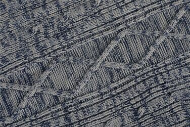 Чоловічий в'язаний кардиган Runcati з довгим рукавом, коміром та замком, з косими візерунками (XL, сірий)