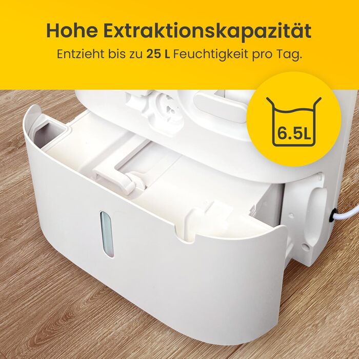 Електричний осушувач повітря Cosi Home - 25 л/добу, з датчиком вологості, таймером, для захисту від вологи та плісняви