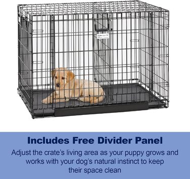 Кія MidWest Homes for Pets Ovation 1924 - переносна будка для собак, чорна, з перегородкою, для маленьких порід, 61х74х78 см