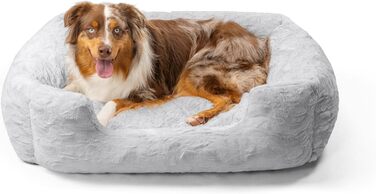 Круглий лежак для тварин Best Friends by Sheri Calming Donut - заспокійливий, 76x76 см, сірий