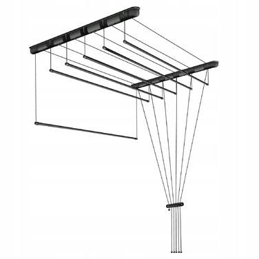 Стелева сушарка для білизни Sepio, 7 прутів, 90 см, регульована