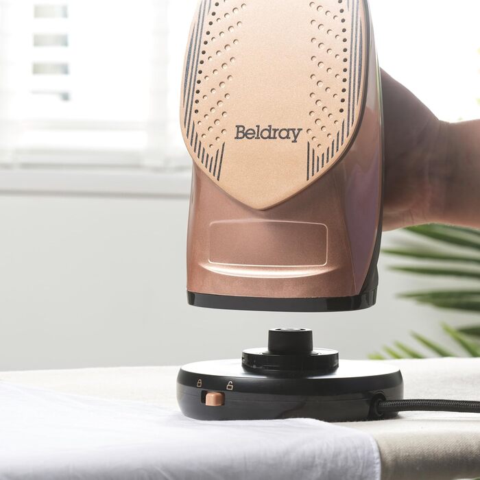 Праска Beldray 2-в-1 бездротова з парою, керамічна підошва, антиналіт, 140 г/хв, 230 мл, 2600 Вт
