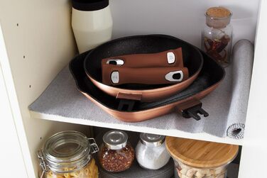 Набір сковорідок Berlinger Haus Metallic Line Rose Gold Edition (5 шт.) з знімним ручками