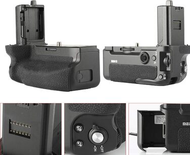 Грип для камери Meike MK-A7IV Pro з бездротовим пультом керування 100 м (Sony A7 IV, A7R IV, A9II, A7SIII, A1)