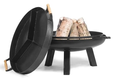 Садове вогнище CookKing зі сталі, 100 см, з кришкою