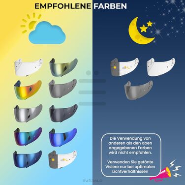 Захисний візор Everalo для шолома Shoei GT Air 2, Neotec, Opticson, CNS1 – прозорий, антидрап, антизапотівання, Pinlock Ready