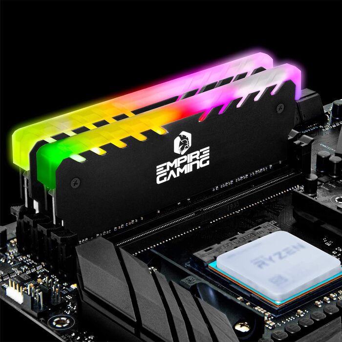 Кулер для ПК Empire Gaming Guardian з RGB підсвічуванням - тиха охолодження для процесора Intel та AMD