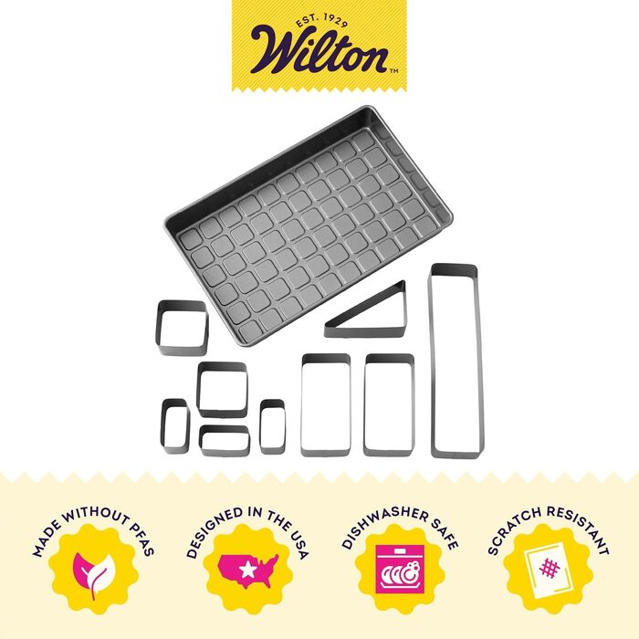 Форма для випікання тортів Wilton Countless Celebrations у вигляді цифр і літер, антипригарна, 36.5 x 22.5 x 5.08 см