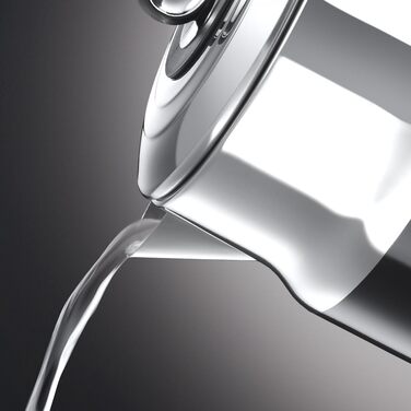 Електричний чайник Russell Hobbs 1.7л, 2400W, Retro, Чорний & полірована нержавіюча сталь