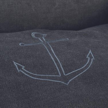 Тріксі лежанка для собак Nordic Föhr, 70 см, чорна – зручна лежанка-кошик для собак великих та малих порід, з ручкою для перенесення, м'яка та миється, 36595, розмір 100 x 80 x 36 см