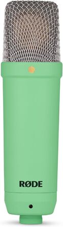 Rode NT1 Signature Black – студійний мікрофон-конденсатор + стійка для мікрофона keepdrum (зелена)