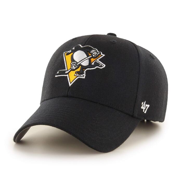 Кепка бейсболка Pittsburgh Penguins NHL MVP чорна універсальний розмір