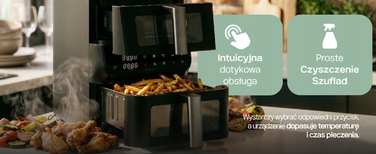 Аерофритюрниця 4Swiss ABB-225 з двома чашами, 2500 Вт, 10 л