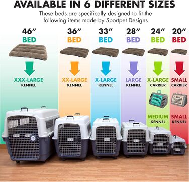 Клітка для собак Sport Pet Designs, пластикова, на колесах, для подорожей, сіра, розмір L (80 x 56 x 58 см)