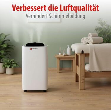 Електричний осушувач повітря Alpina для підвалу та кімнат до 20 м² – 220W з дисплеєм