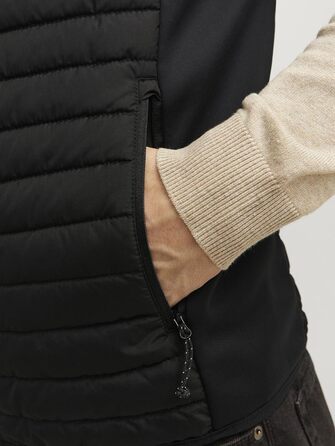 Чоловіча степкова жилетка JACK & JONES, розмір XXL, чорний колір