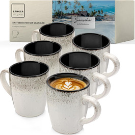 розмір: набір з 6 чашок для кави