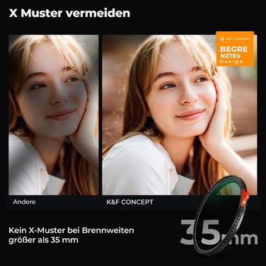 Фільтр K&F Concept 82mm 3-в-1: ND2-32, CPL, Black Mist (1/4) з багатошаровим покриттям Nano Xcel для відео та портретів