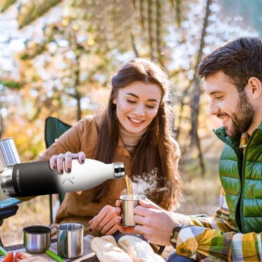 Термос KollyKolla: термопляшка з нержавіючої сталі 500мл/750мл/1л, без BPA, для дітей, спорту, школи, подорожей, кемпінгу. Не протікає.