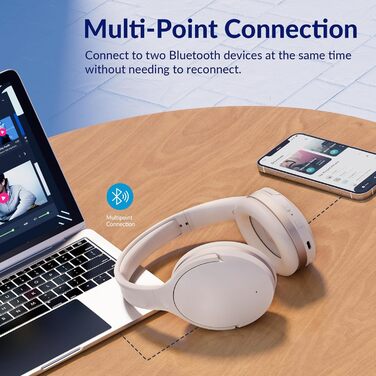 TONEMAC H3 Bluetooth навушники: активне шумозаглушення, Hi-Res звук, 80 годин роботи, комфортні амбушюри, для дому та подорожей