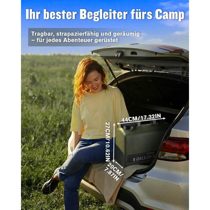 Портативна душова кабіна для кемпінгу з акумулятором 10000mAh та 20л баком. Комплект для відпочинку на природі, в авто та для миття тварин