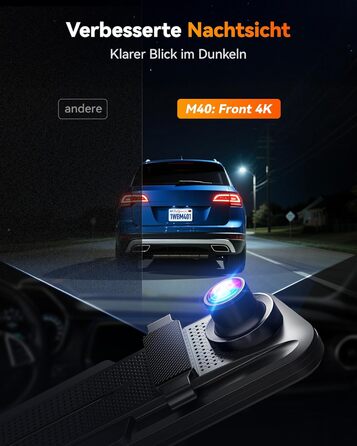 Відеореєстратор-дзеркало WOLFBOX M40 10