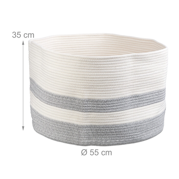 Relaxdays Cotton Storage Basket