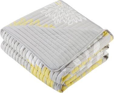 Комплект постільної білизни Comfort Spaces Enya CS14-0064, 3-частинний, квітковий принт, сірий, king size (104x90 дюймів)