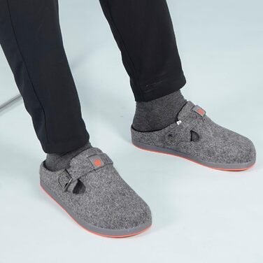 Тапочки з фетру Gaatpot Filzclog, теплі домашні тапочки для жінок та чоловіків, розмір 36-46, сірий колір