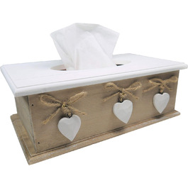 Khevga Cosmetic Tissue Box - Elegant Tissue Box in Brown, Decorative Storage for Cosmetic Tissues, Ideal for Bathroom, Living Room or Office