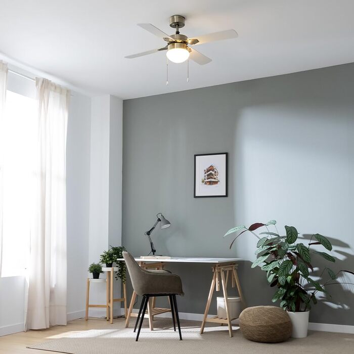 Стеляний вентилятор Cecotec EnergySilence Aero 450 IronBlack з підсвічуванням, 50W DC мотор, діаметр 106 см, 3 швидкості, 4 лопаті, режим Зима/Літо