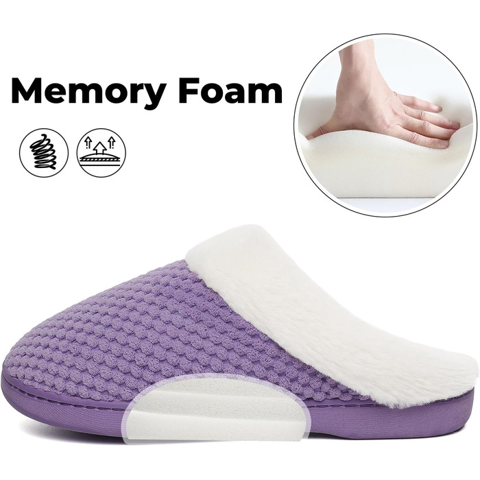 Тапочки зимові Mishansha для чоловіків та жінок, з підкладкою, теплі, з пам'яті ефекту, з плюшу, білі