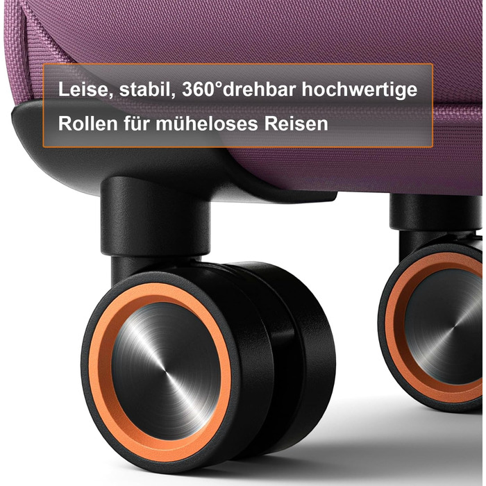 Чемодан великий 78x48x30 см, тканинний, Troey - ваговою, з 4 колесами та відділенням для аксесуарів, ручна поклажа, 109 літрів, червоний