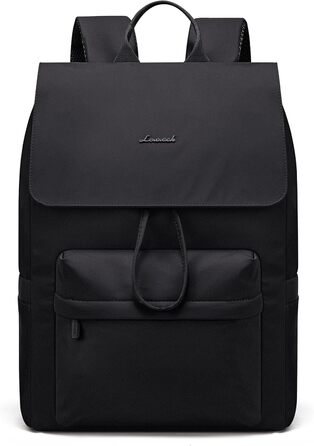 LOVEVOOK Рюкзак для жінок, 17.3 дюйми, рюкзак для школи, водонепроникний, для підлітків, легкий, з відділенням для ноутбука, для університету, школи, подорожей, роботи, чорний