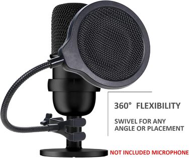 Підставка для мікрофона SoloCast від YOUSHARES з кріпленням та поп-фільтром, сумісна з HyperX SoloCast