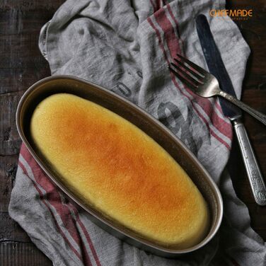 Форма для випічки CHEFMADE Ellipse для сирного пирога, овальна, 8 дюймів, антипригарна, золотиста, для духовки та мультиварки
