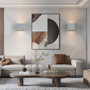 LED вуличне освітлення K-Bright 7W: настінний світильник з регульованим світловим променем, тепле біле світло, IP65, сірий