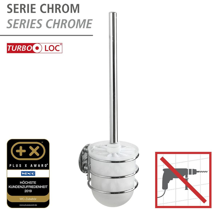 Набір для туалету WENKO Turbo-Loc® (37.5 x 11.5 x 10 см)