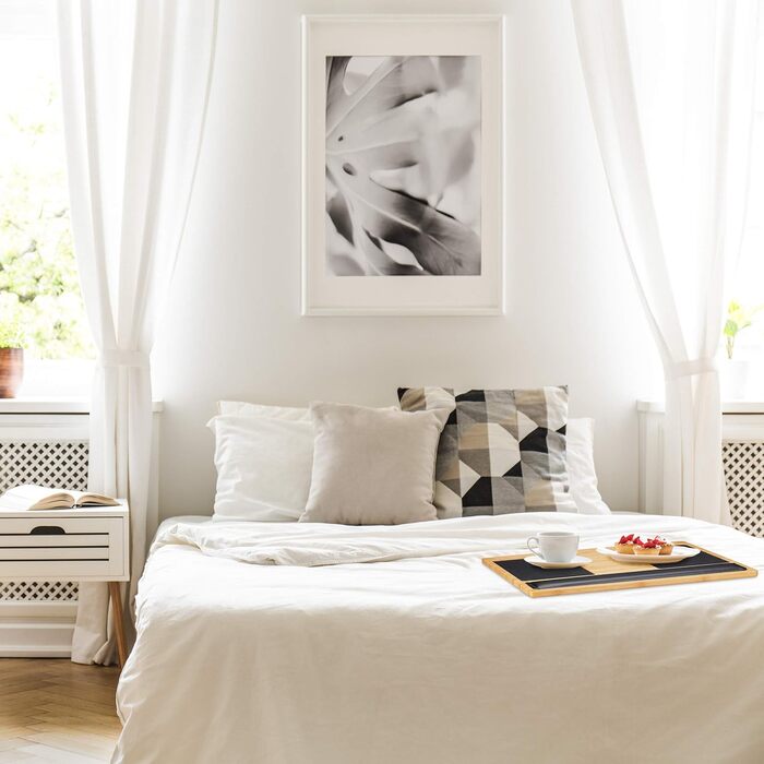 Столик для ноутбука Relaxdays на колінах, бамбук, 60 x 40 см - з підставкою для миші та смартфона