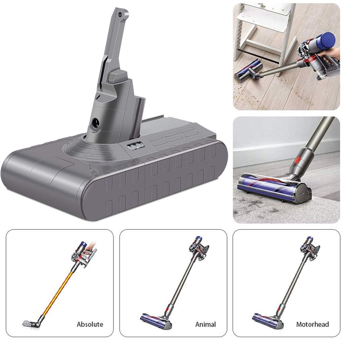 Замінний акумулятор ARyee V8 для пилососів Dyson V8 Fluffy, Animal, Absolute - аксесуар