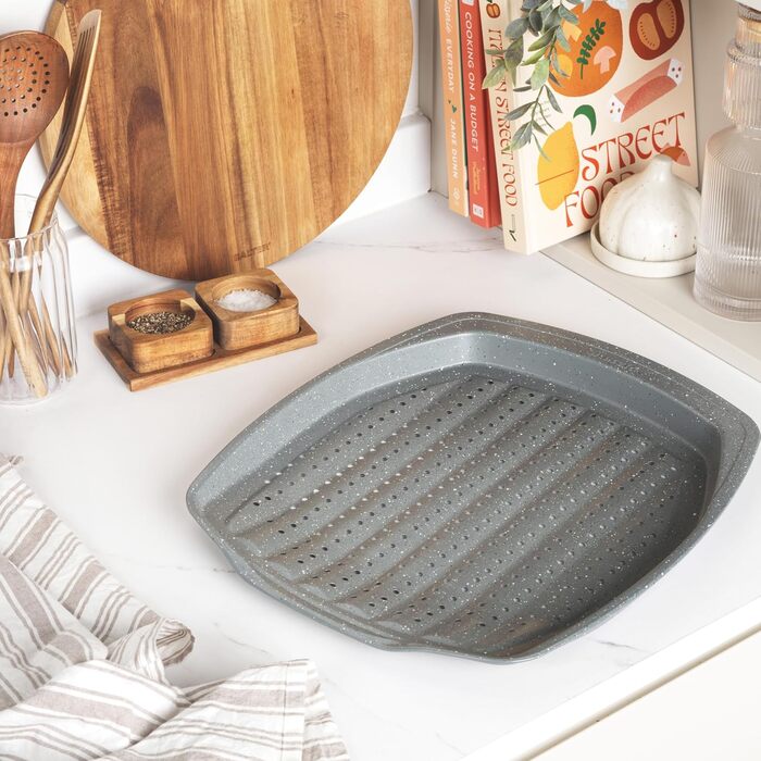 Форма для випічки SALTER, діаметр 24 см, з антипригарним покриттям, знімний дно, для тортів та кішів, з вуглецевої сталі