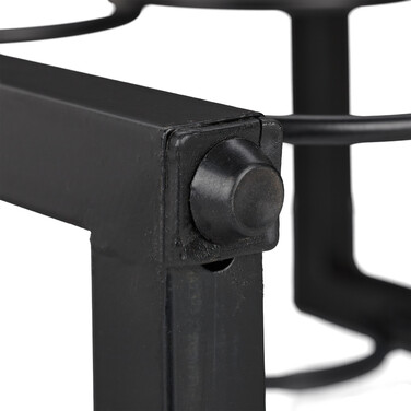 Relaxdays Black Wine Rack for 9 Bottles