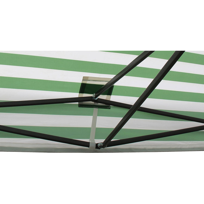All Seasons Gazebos Pavilion, 2 x 2 m, robust, completely waterproof (White and green stripes)