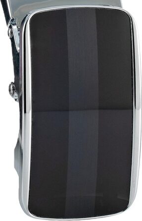 Чоловічий шкіряний ремінь Volmer ATG з автоматичною застібкою та регулюванням | Ширина 35 мм, довжина 125 см, чорний | Можливе скорочення