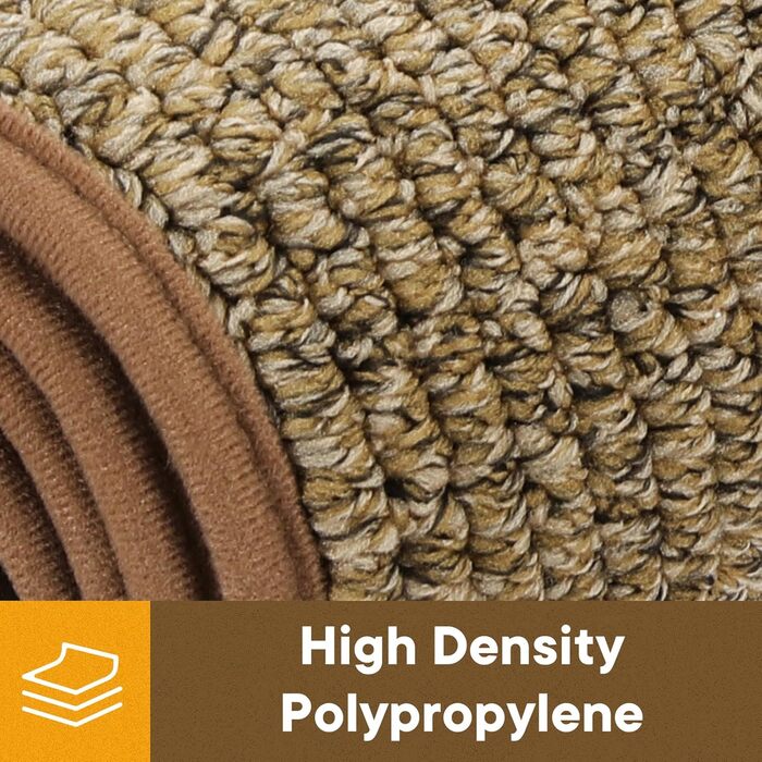 Привратний килимок Mibao 40 x 60 см, вологопоглинаючий та протиковзкий килим для вхідних дверей, для взуття та лап тварин, темно-коричневий