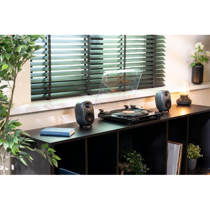 Audizio RS80 - Студійний монітор HiFi Bluetooth, 160 Вт | USB, RCA | Для геймерів та меломанів | Сірий